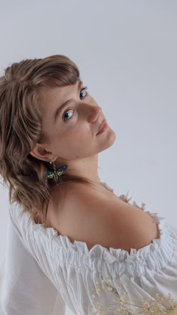 Blusa Ciganinha Floral Verde